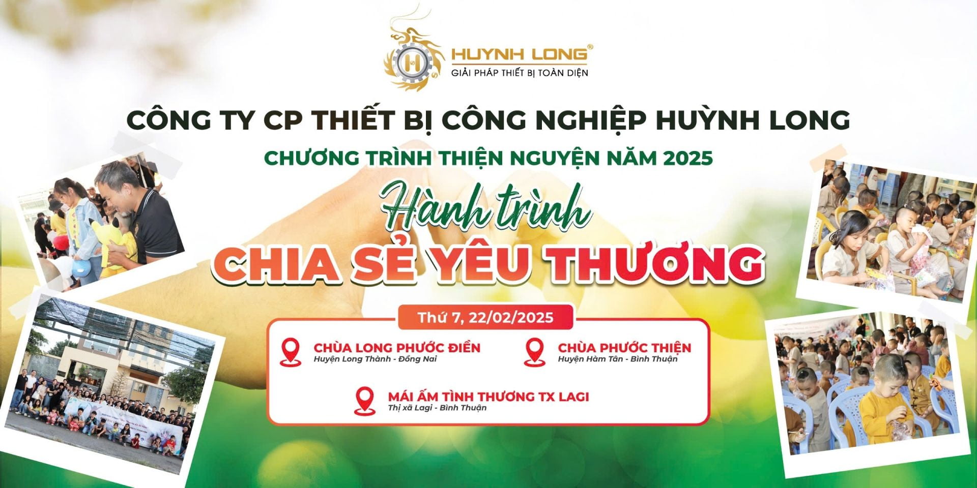 HÀNH TRÌNH 2025 CHIA SẺ YÊU THƯƠNG CỦA HUỲNH LONG