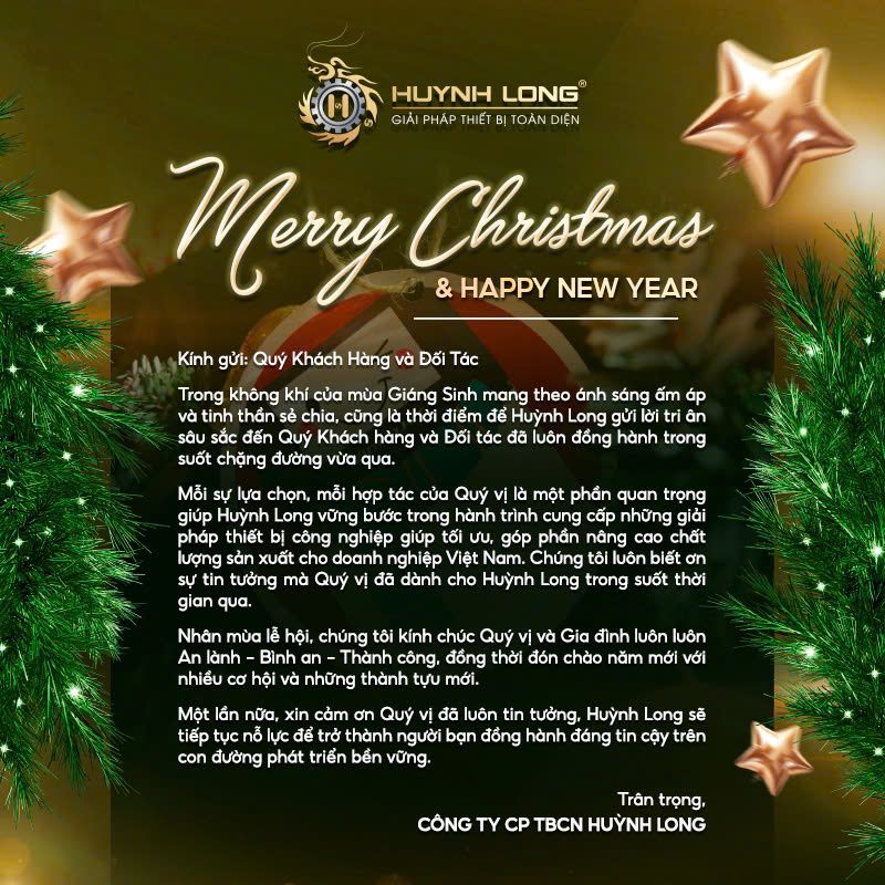 MERRY CHRISTMAS & HAPPY NEW YEAR - HUỲNH LONG