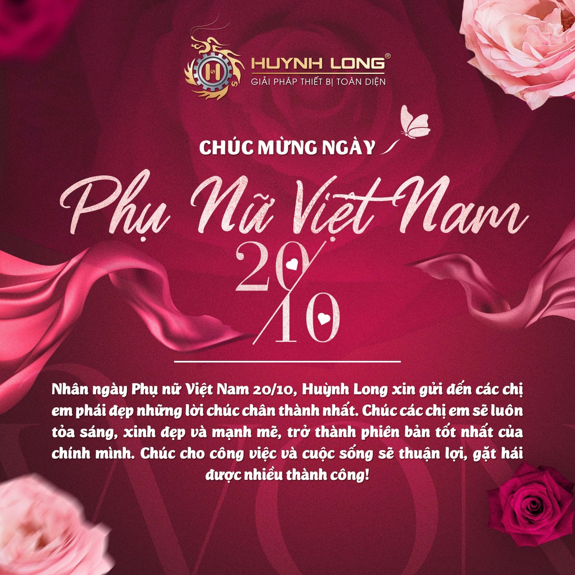 HUỲNH LONG CHÚC MỪNG NGÀY PHỤ NỮ VIỆT NAM 20/10